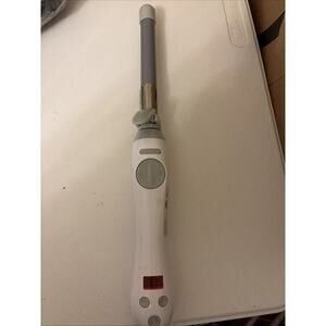 Beachwaver S.75 Ceramic Rotating Curling Iron (White) Excellent Condition